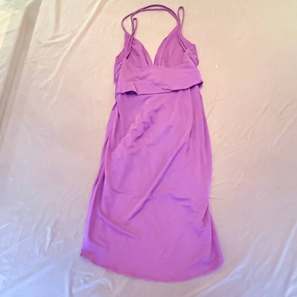 Haute Hippie Purple Kaitlin Drape Front Dress Size XS MSRP $395 - Picture 4 of 8